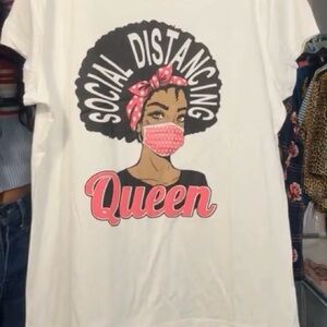 Social Distancing Queen Graphic Tee